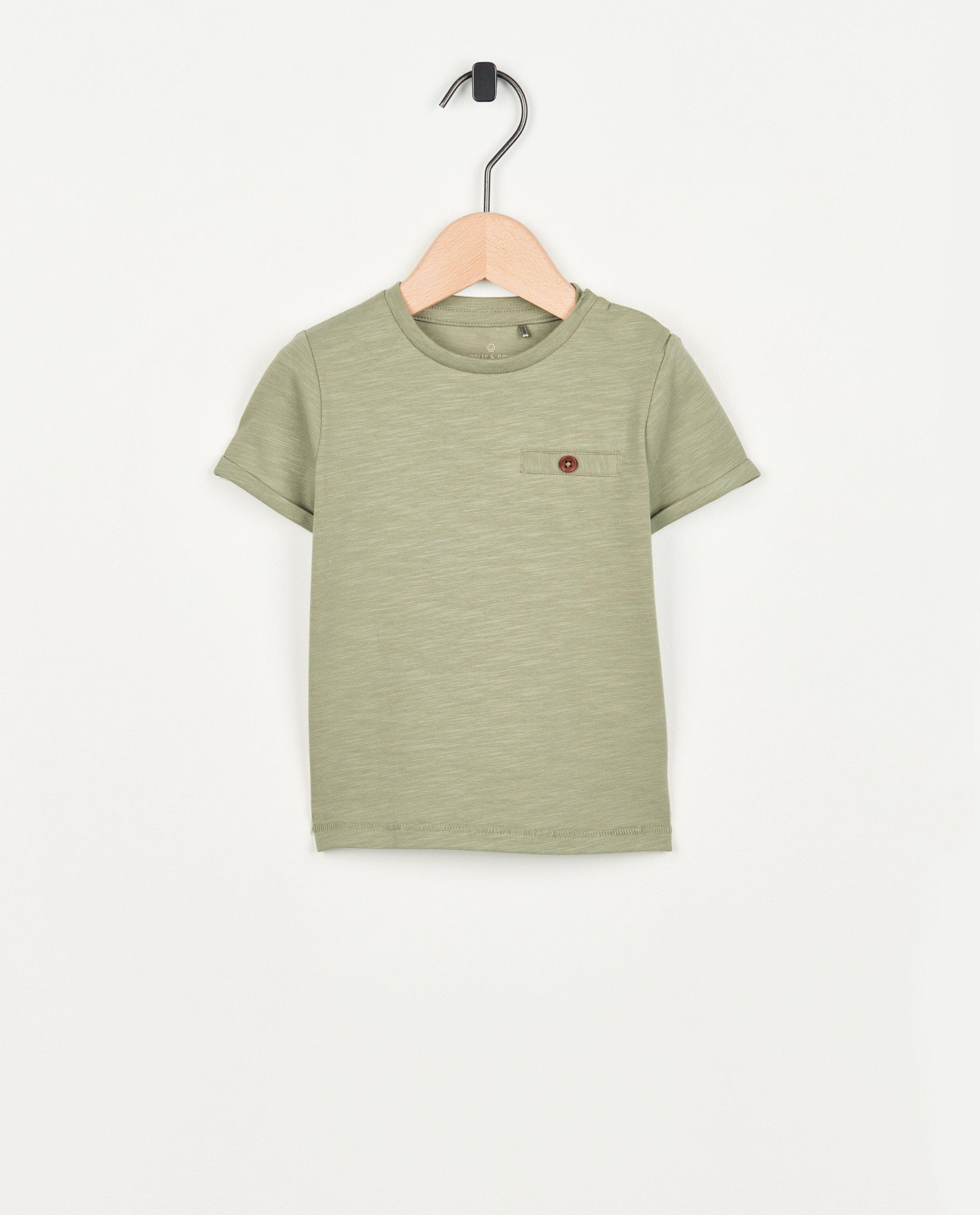 Donkergroen T-shirt - Cuddles and Smiles