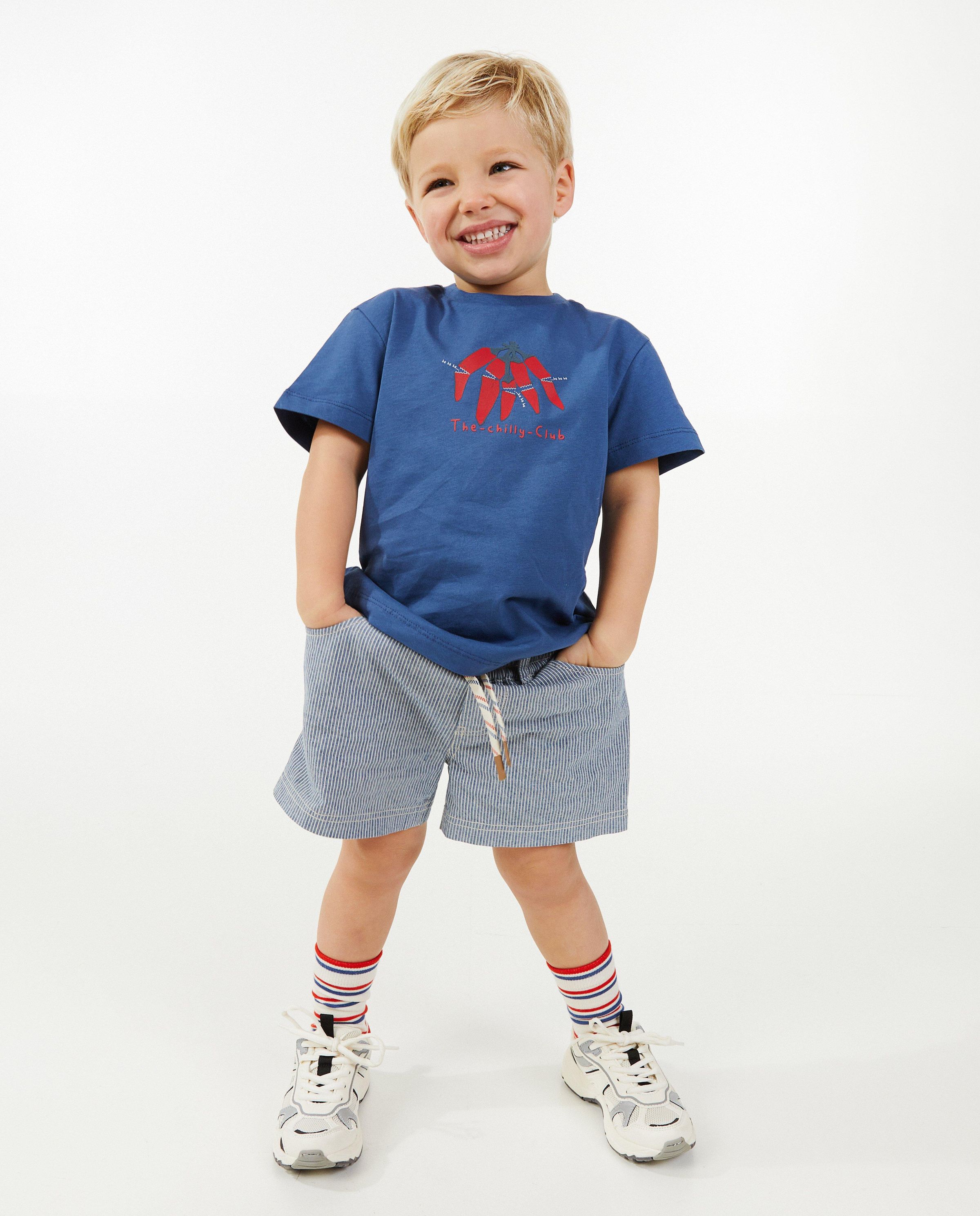 Blauw T-shirt met print - Kidz Nation