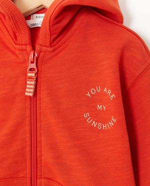 Cardigans - Gilet de surv&ecirc;tement rouge avec inscription