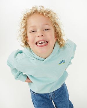 Sweaters - Hoodie met reli&euml;f