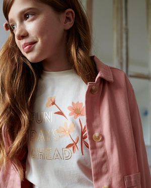 Wit T-shirt met opschrift - Milla Star