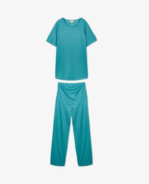 Pyjamas - Pyjama vert c&ocirc;tel&eacute;, grossesse