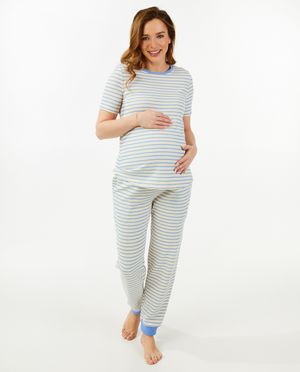 Pyjamas - Pyjama &agrave; rayures, grossesse
