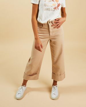 Jeans - Pantalon beige, straight fit