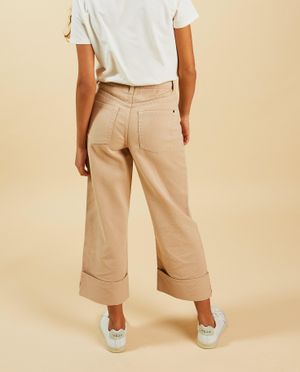 Jeans - Beige broek, straight fit