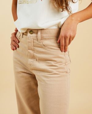 Jeans - Pantalon beige, straight fit