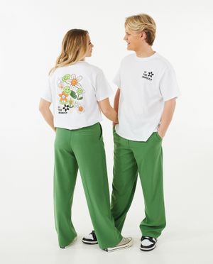 T-shirts - Wit T-shirt met opschrift