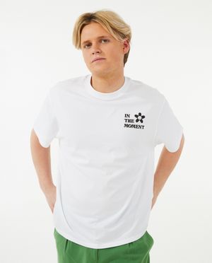 T-shirts - Wit T-shirt met opschrift