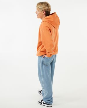 Sweaters - Oranje sweater met opschrift