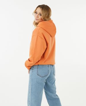 Sweaters - Oranje sweater met opschrift