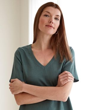 Robe &agrave; col en V - Sora