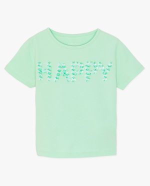 T-shirts - T-shirt vert &agrave; inscription