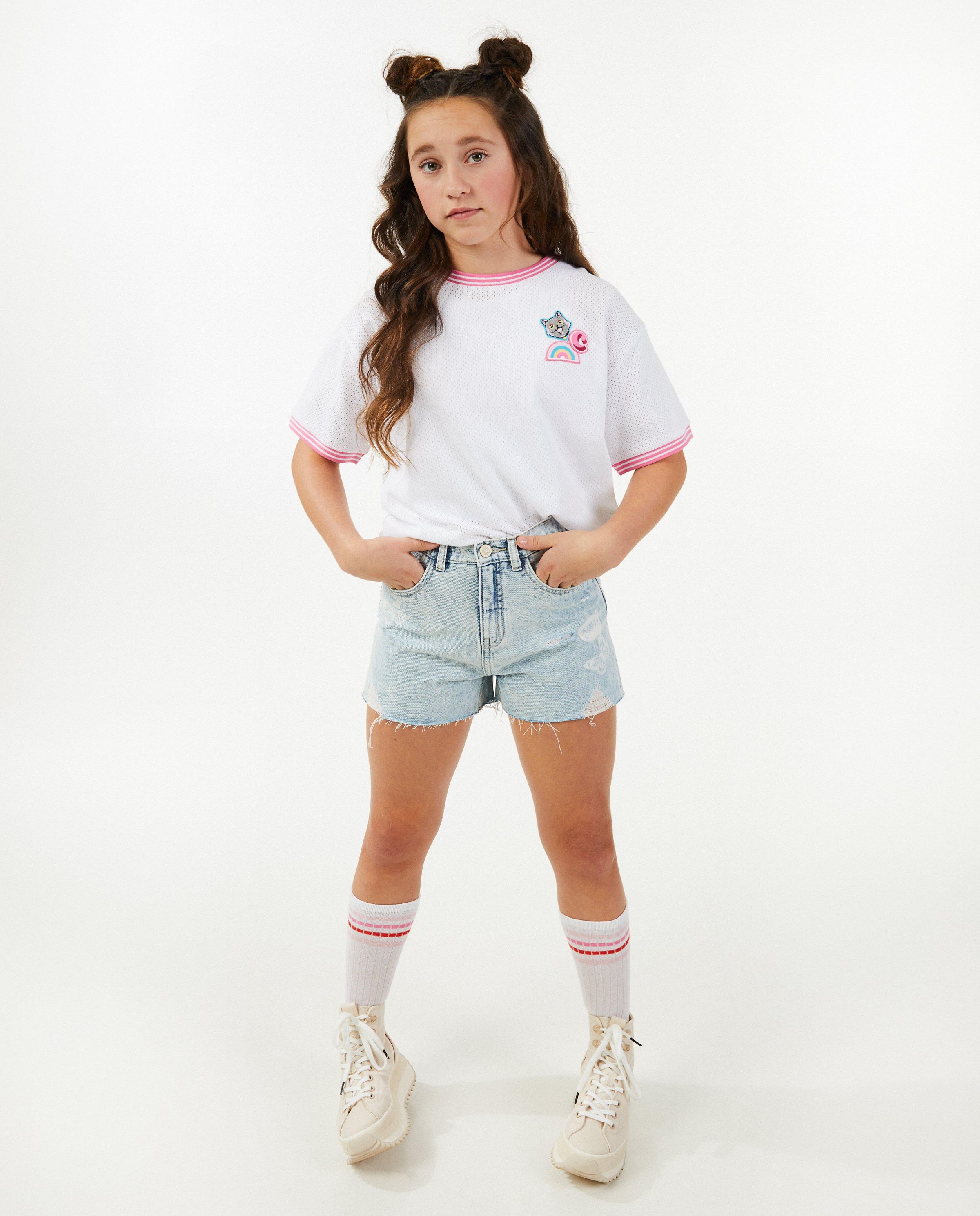 Jeansshort met print - CAMILLE x JBC