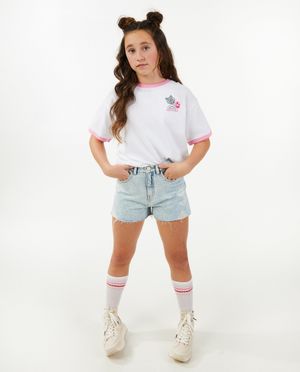 Jeansshort met print - CAMILLE x JBC