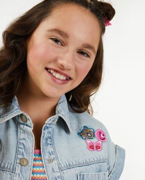 Cardigan - Jeansvest met zakken