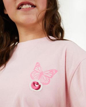 T-shirts - T-shirt rose &agrave; imprim&eacute;