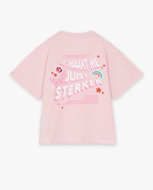 T-shirts - T-shirt rose &agrave; imprim&eacute;
