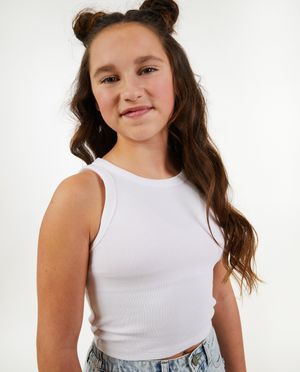 T-shirts - Top blanc avec une broderie