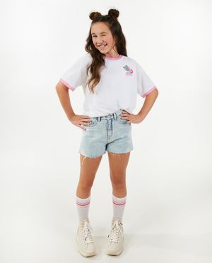 Wit T-shirt met mesh - CAMILLE x JBC