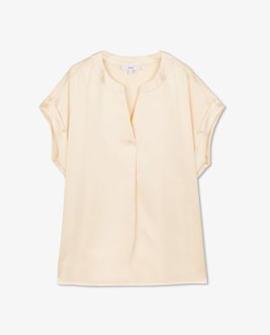 Chemises - Blouse &agrave; encolure djellaba
