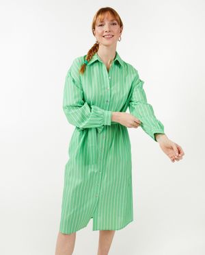 Robes - Robe chemise ray&eacute;e