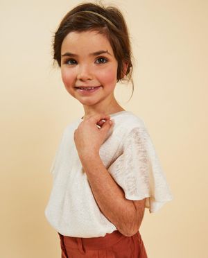 T-shirts - T-shirt avec fil m&eacute;tallis&eacute;, Communion