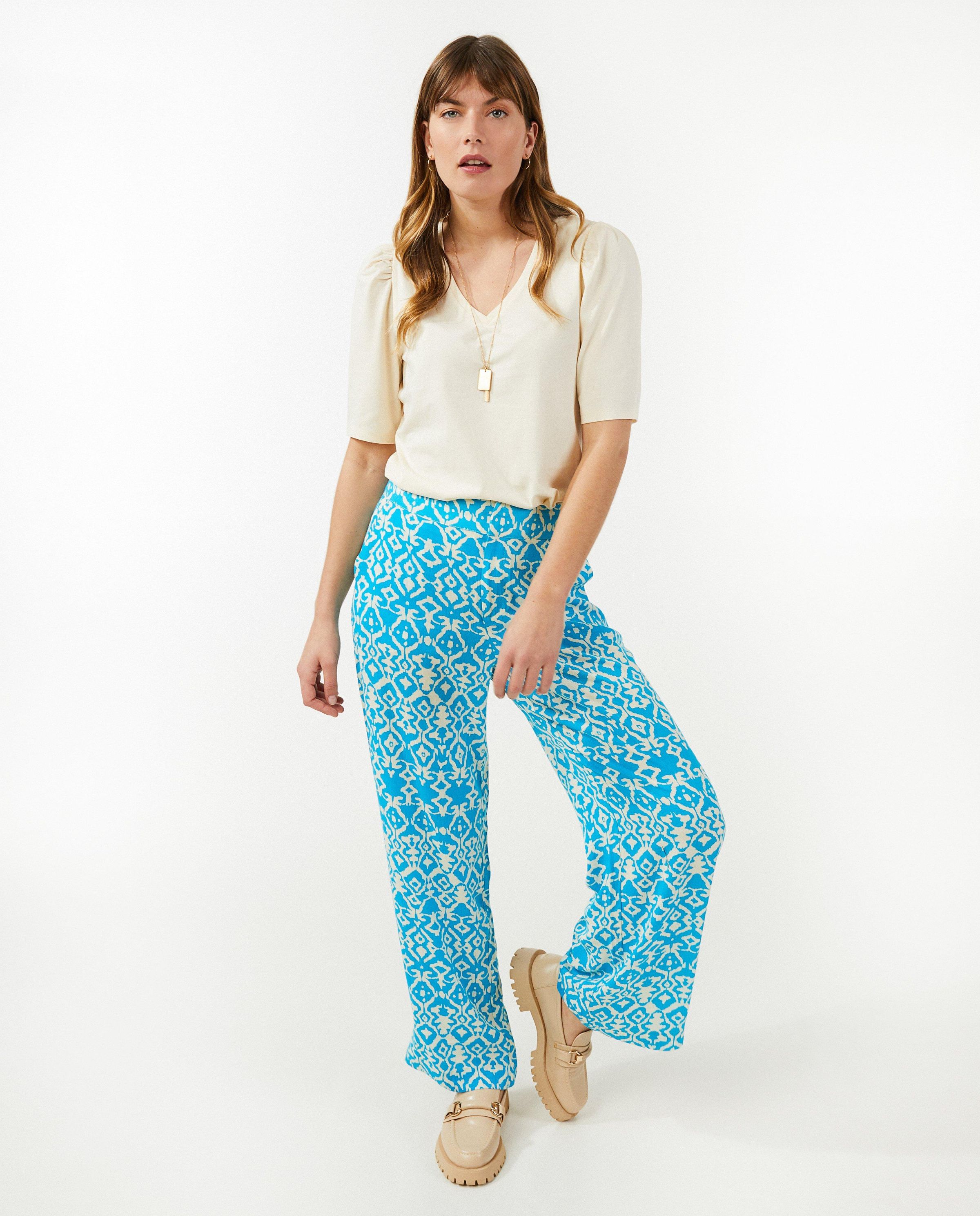 T-shirt met v-hals - Sora