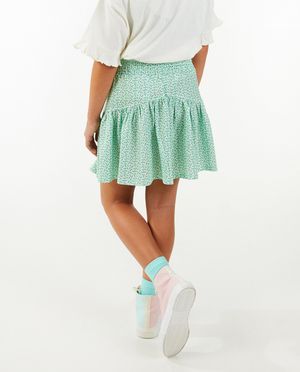 Rokken - Groene rok met print