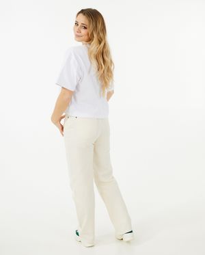 T-shirts - Wit T-shirt met bloemen