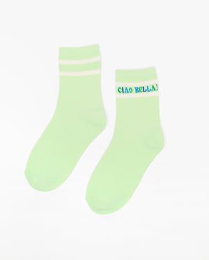 Chaussettes avec une inscription - Fish & Chips