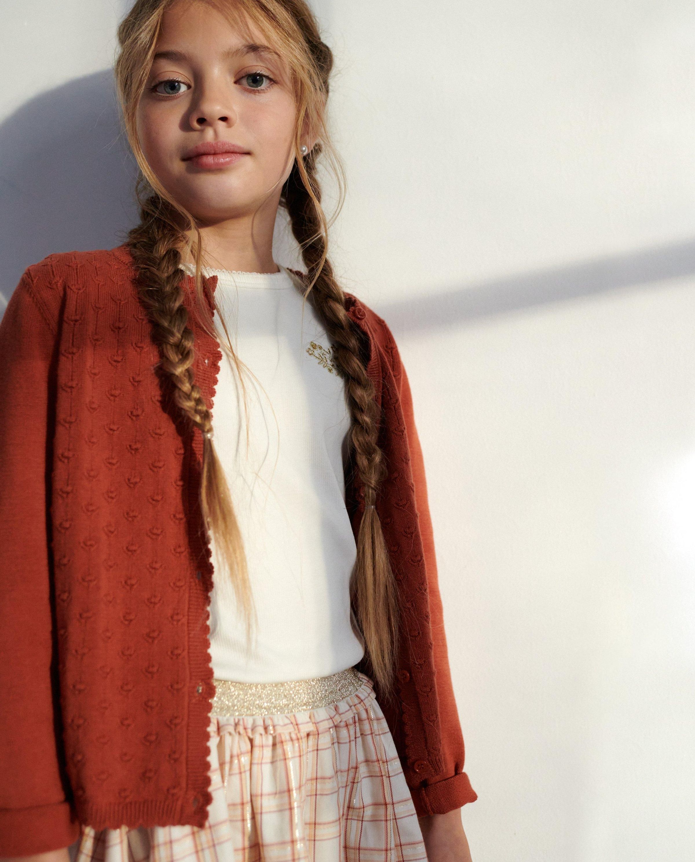 Cardigan rouge-brun, Communion - Milla Star