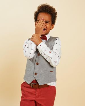 Cardigan - Gem&ecirc;leerde gilet