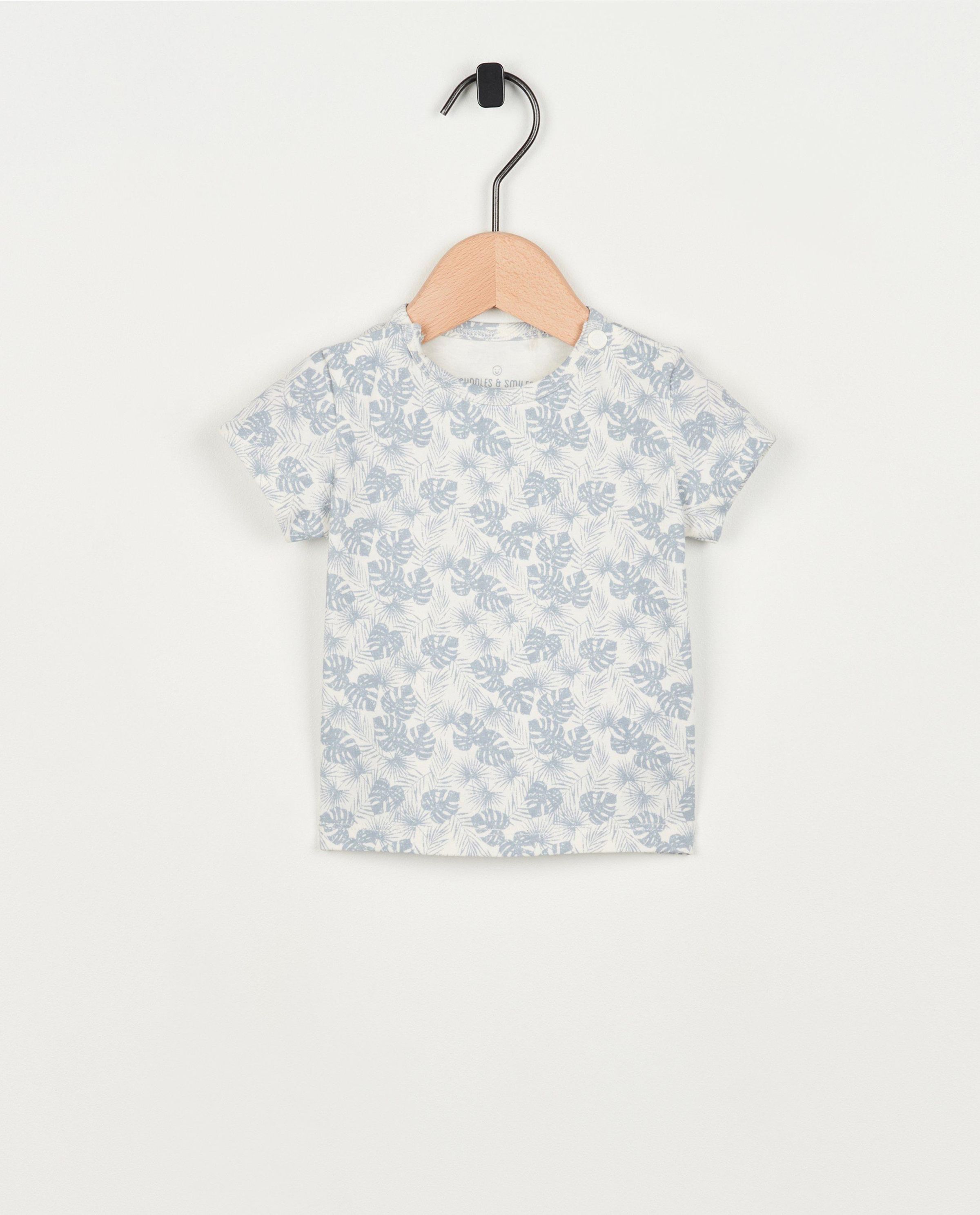 T-shirt met tropische print - Newborn 50-68