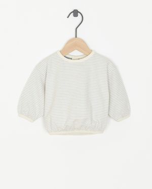 Sweat &agrave; rayures - Newborn 50-68