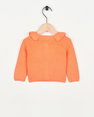 Cardigan - Oranje gebreide cardigan