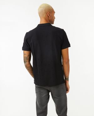 Polo's - Zwarte polo met print