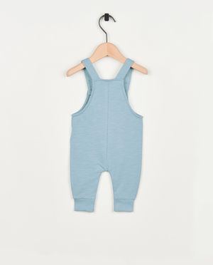 Broeken - Blauwe jumpsuit van sweatstof