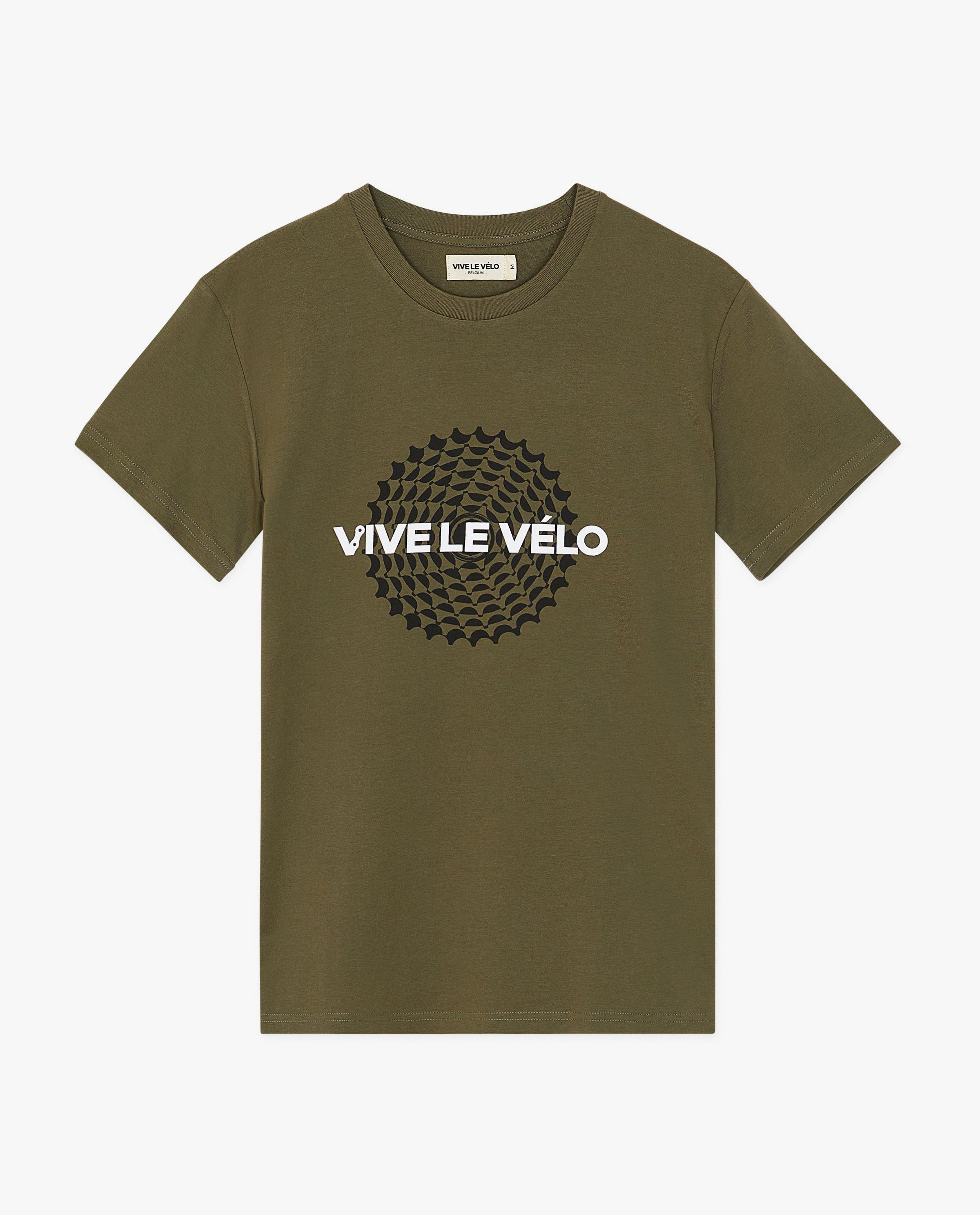 T-shirt chainring, heren - Vive le v&eacute;lo