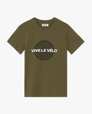T-shirt chainring, heren - Vive le v&eacute;lo