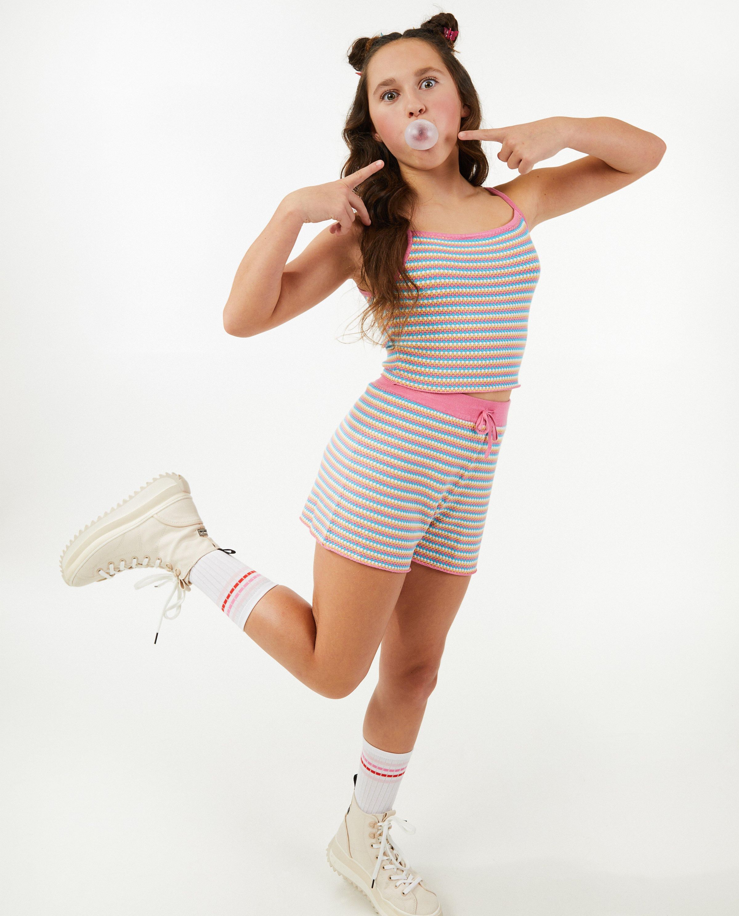 Top ray&eacute; en tricot - CAMILLE x JBC