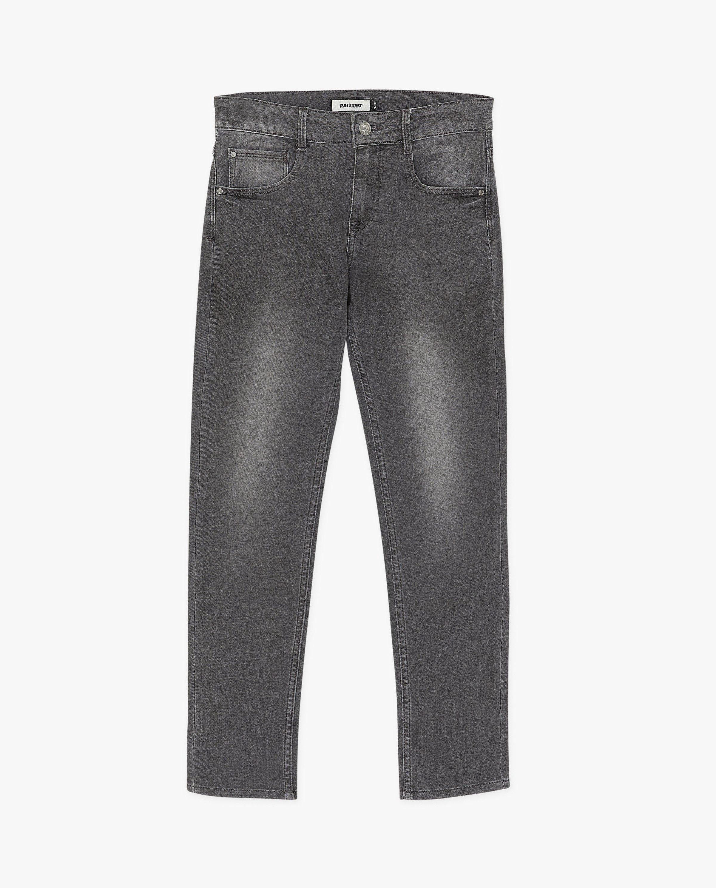 Grijze jeans, straight fit - Raizzed