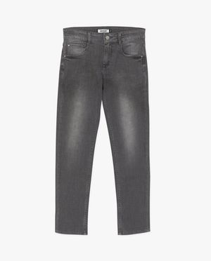 Grijze jeans, straight fit - Raizzed