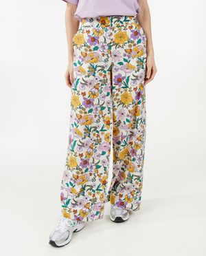 Pantalons - Pantalon &agrave; imprim&eacute; floral, jambe large