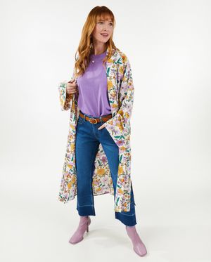 Blazers - Kimono &agrave; imprim&eacute; floral