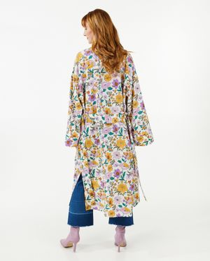 Blazers - Kimono &agrave; imprim&eacute; floral