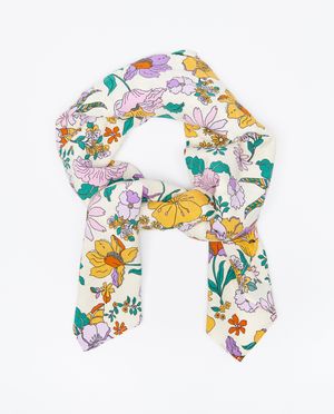 Bonneterie - Foulard &agrave; imprim&eacute; floral