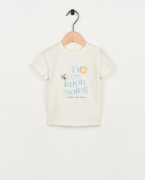 T-shirt met opschrift, FR - Cuddles and Smiles