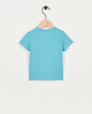 T-shirts - Blauw T-shirt met opschrift