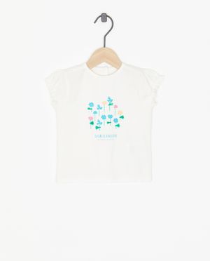 T-shirt met bloemenprint - Cuddles and Smiles
