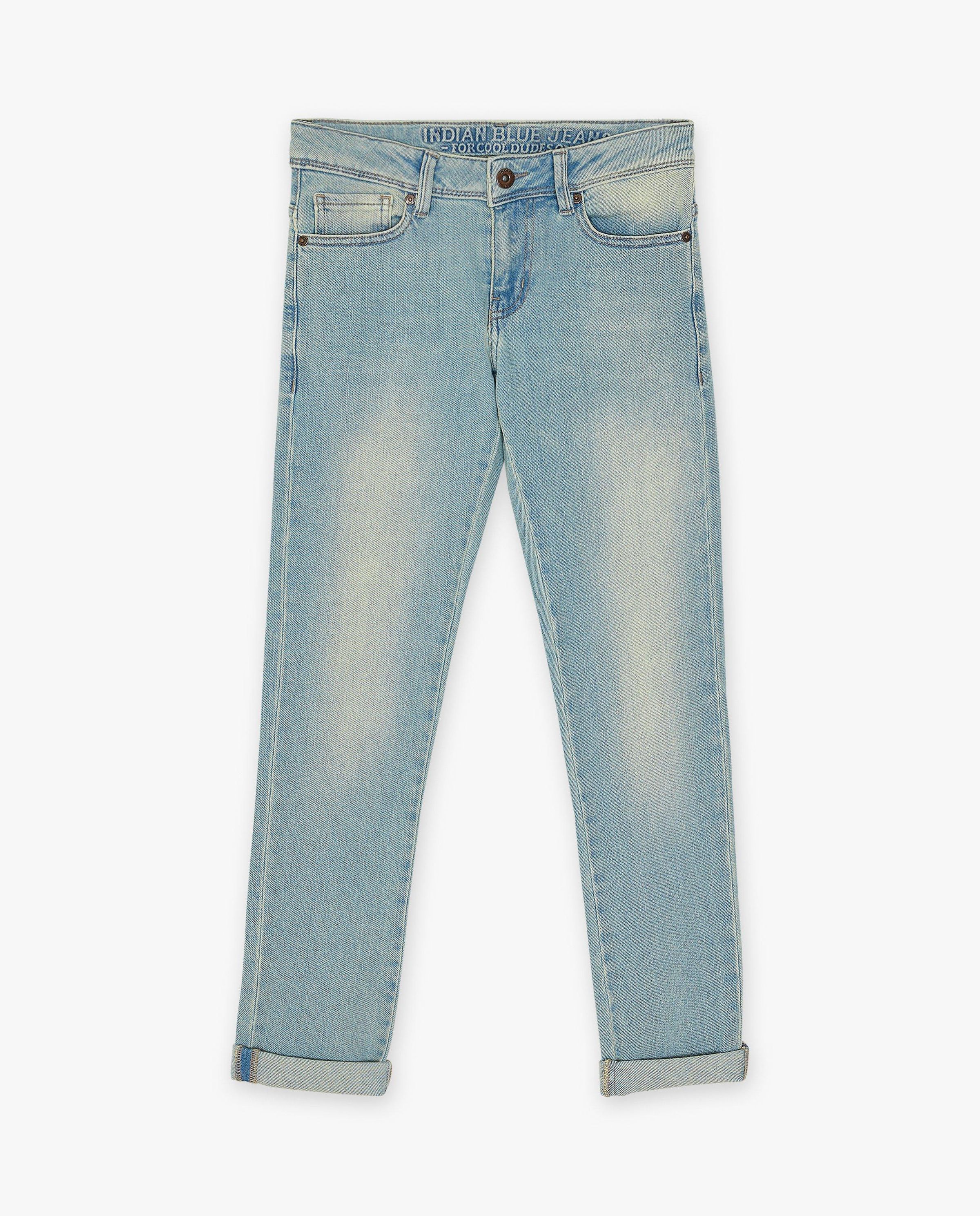 Blauwe jeans, straight fit - Indian Blue Jeans